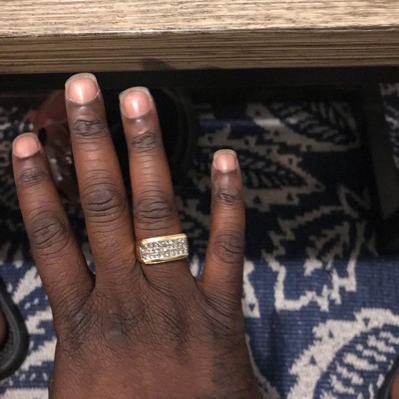 18kt solid gold 3row vvs1 Diamond ring - Picture 8 of 8